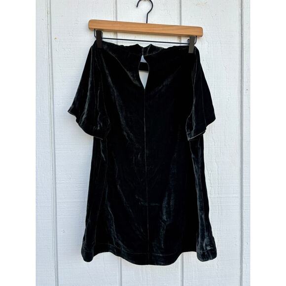 NWT Madewell Green Velvet Choker Top, Deep V Neck, Size S - Picture 3 of 11